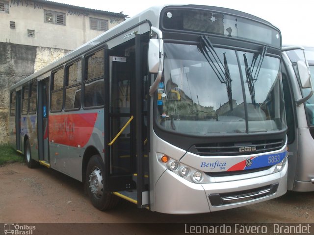 BBTT - Benfica Barueri Transporte e Turismo 5853 na cidade de Barueri, São Paulo, Brasil, por Leonardo Fávero  Brandet. ID da foto: 1719244.