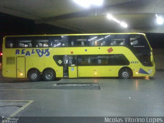 Expresso Real Bus 0223 na cidade de João Pessoa, Paraíba, Brasil, por Nícolas Vitorino Lopes. Número da foto: #1718749.
