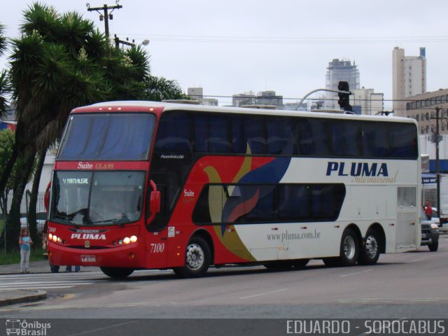 Pluma Conforto e Turismo 7100 na cidade de Curitiba, Paraná, Brasil, por EDUARDO - SOROCABUS. Número da foto: #1719136.