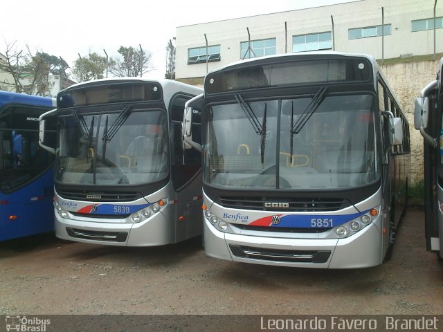 BBTT - Benfica Barueri Transporte e Turismo 5851 na cidade de Barueri, São Paulo, Brasil, por Leonardo Fávero  Brandet. ID da foto: 1719246.