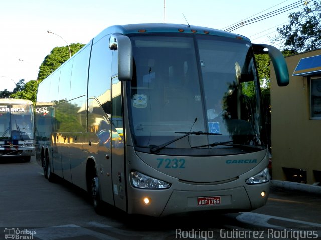 Viação Garcia 7232 na cidade de Maringá, Paraná, Brasil, por Rodrigo  Gutierrez Rodrigues. Número da foto: #1722010.