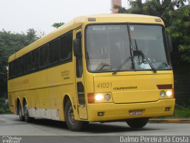 Viação Itapemirim 41021 na cidade de São Paulo, São Paulo, Brasil, por Dalmo Pereira da Costa. ID da foto: 1720886.