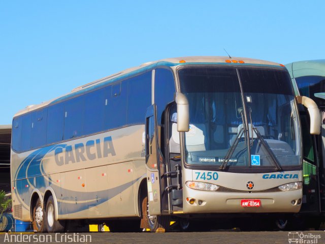 Viação Garcia 7450 na cidade de Londrina, Paraná, Brasil, por Anderson Cristian. ID da foto: 1767512.