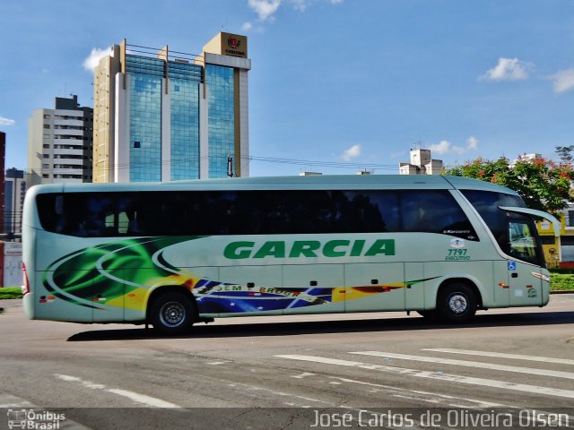 Viação Garcia 7797 na cidade de Curitiba, Paraná, Brasil, por José Carlos de Oliveira Olsen. Número da foto: #1767243.