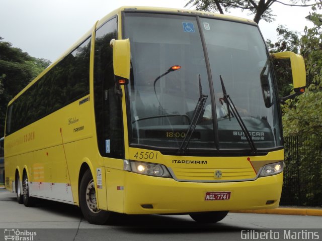 Viação Itapemirim 45501 na cidade de São Paulo, São Paulo, Brasil, por Gilberto Martins. Número da foto: #1768688.