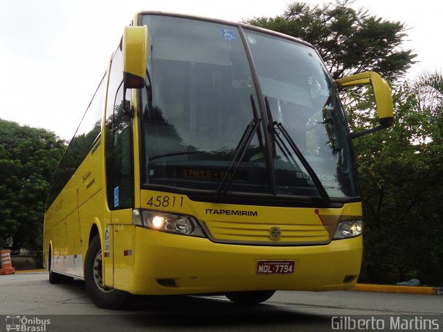 Viação Itapemirim 45811 na cidade de São Paulo, São Paulo, Brasil, por Gilberto Martins. Número da foto: #1768654.