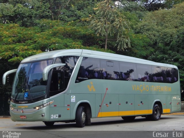 Viação Itapemirim 243 na cidade de São Paulo, São Paulo, Brasil, por Cesar  Eloi. ID da foto: 1786499.