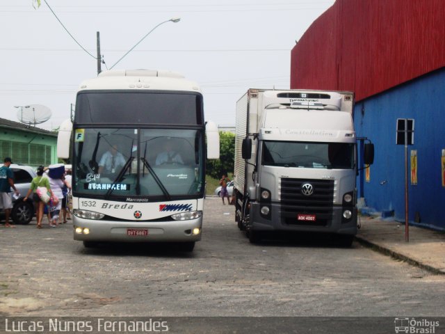 Breda Transportes e Serviços 1532 na cidade de Mongaguá, São Paulo, Brasil, por Lucas Nunes Fernandes. Número da foto: #1786587.