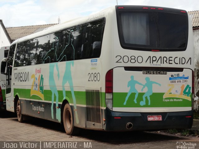 Viação Nossa Senhora Aparecida 2080 na cidade de Imperatriz, Maranhão, Brasil, por João Victor. Número da foto: #1786995.