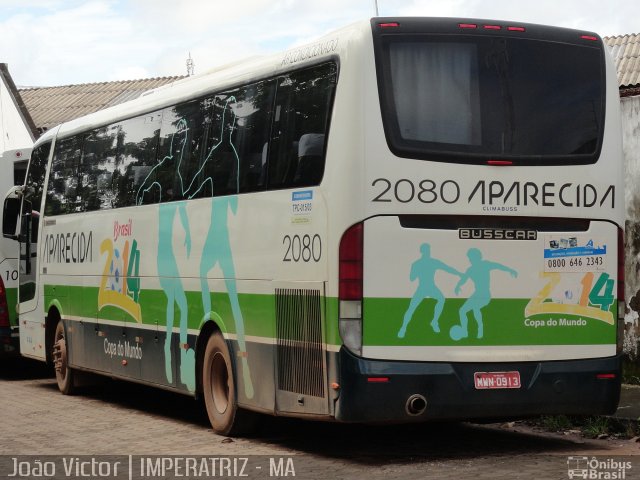 Viação Nossa Senhora Aparecida 2080 na cidade de Imperatriz, Maranhão, Brasil, por João Victor. ID da foto: 1786995.