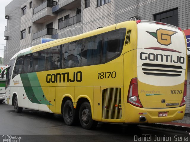 Empresa Gontijo de Transportes 18170 na cidade de Guarapari, Espírito Santo, Brasil, por Daniel Junior Sena. Número da foto: #1785321.