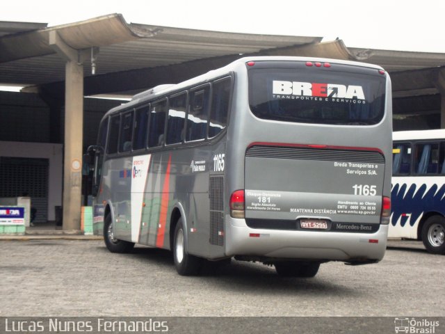 Breda Transportes e Serviços 1165 na cidade de Mongaguá, São Paulo, Brasil, por Lucas Nunes Fernandes. ID da foto: 1786430.