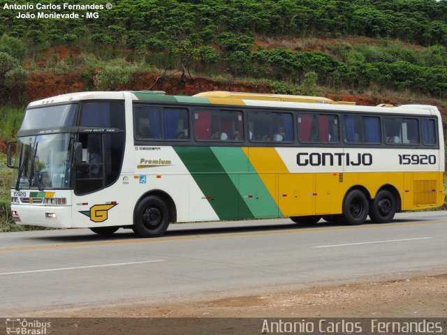 Empresa Gontijo de Transportes 15920 na cidade de João Monlevade, Minas Gerais, Brasil, por Antonio Carlos Fernandes. ID da foto: 1785466.