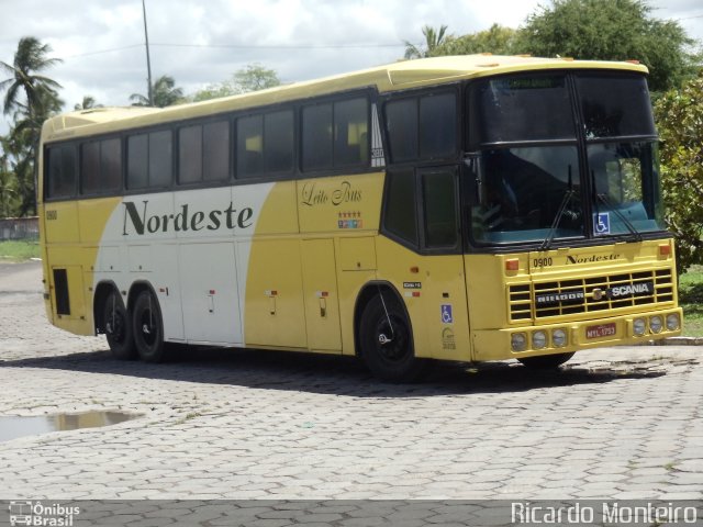 Viação Nordeste 0900 na cidade de João Pessoa, Paraíba, Brasil, por Ricardo Silva Monteiro. ID da foto: 1787074.