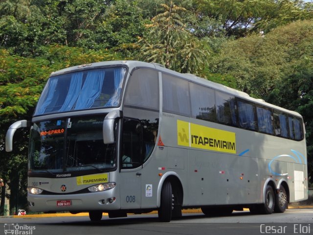 Viação Itapemirim 008 na cidade de São Paulo, São Paulo, Brasil, por Cesar  Eloi. Número da foto: #1786505.