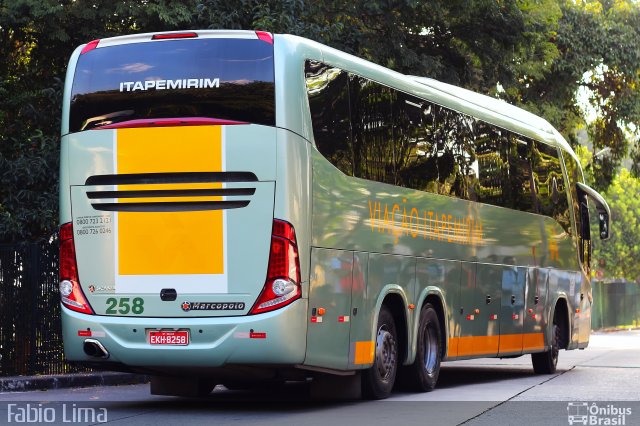 Viação Itapemirim 258 na cidade de São Paulo, São Paulo, Brasil, por Fabio Lima. Número da foto: #1787125.