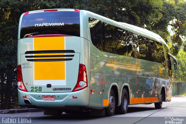 Viação Itapemirim 258 na cidade de São Paulo, São Paulo, Brasil, por Fabio Lima. ID da foto: 1787125.