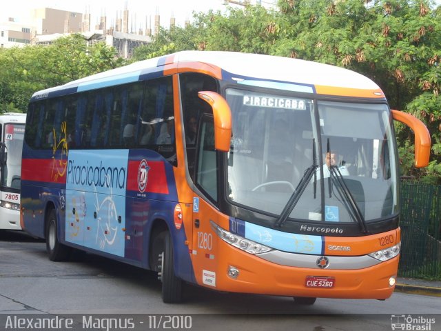 Viação Piracicabana 1280 na cidade de São Paulo, São Paulo, Brasil, por Alexandre  Magnus. Número da foto: #1788289.