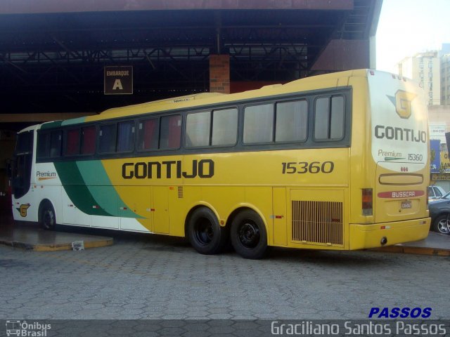 Empresa Gontijo de Transportes 15360 na cidade de Coronel Fabriciano, Minas Gerais, Brasil, por Graciliano Santos Passos. ID da foto: 1787357.