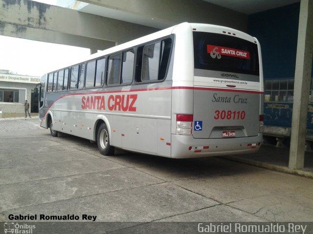 Viação Santa Cruz 308110 na cidade de Carmo do Rio Claro, Minas Gerais, Brasil, por Gabriel Romualdo Rey . Número da foto: #1788754.
