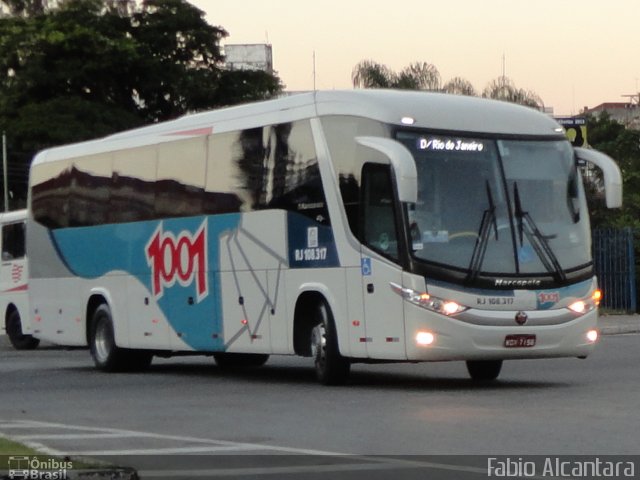 Auto Viação 1001 RJ 108.317 na cidade de Guaratinguetá, São Paulo, Brasil, por Fabio Alcantara. ID da foto: 1790488.