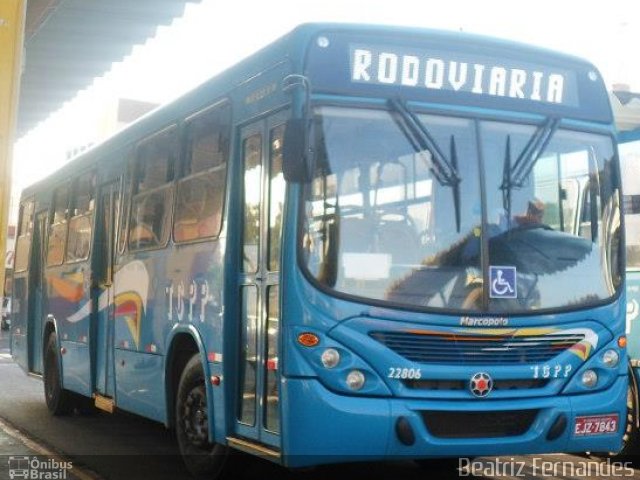 TCPP - Transporte Coletivo Presidente Prudente 22806 na cidade de Presidente Prudente, São Paulo, Brasil, por Beatriz Fernandes. Número da foto: #1789989.