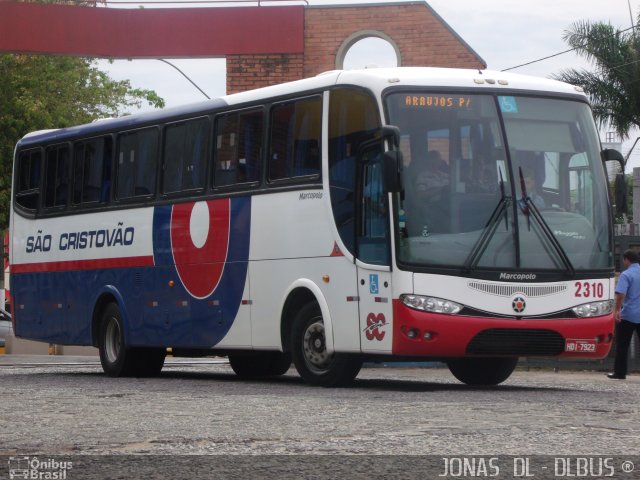 Viação São Cristóvão 2310 na cidade de Divinópolis, Minas Gerais, Brasil, por Jonas  de Luca. Número da foto: #1791280.