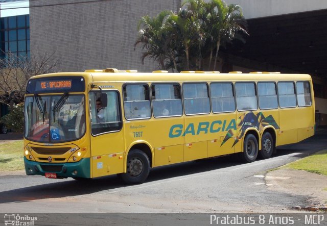 Viação Garcia 7657 na cidade de Apucarana, Paraná, Brasil, por Cristiano Soares da Silva. ID da foto: 1790817.