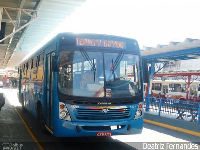 TCPP - Transporte Coletivo Presidente Prudente 18306 na cidade de Presidente Prudente, São Paulo, Brasil, por Beatriz Fernandes. ID da foto: 1789945.