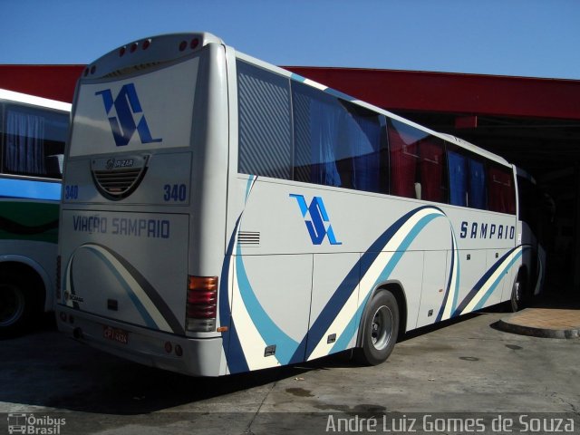 Viação Sampaio 340 na cidade de Queluz, São Paulo, Brasil, por André Luiz Gomes de Souza. ID da foto: 1790880.