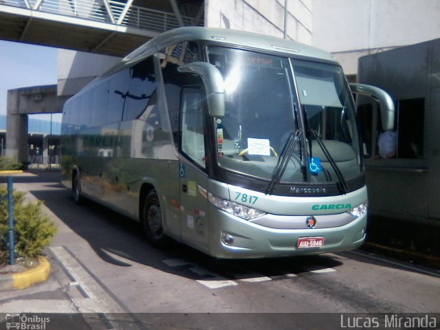 Viação Garcia 7817 na cidade de Campinas, São Paulo, Brasil, por Lucas Miranda. ID da foto: 1791131.