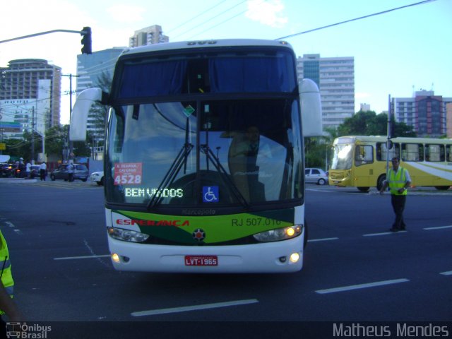 Auto Viação Esperança Campos RJ 507.016 na cidade de Vitória, Espírito Santo, Brasil, por Matheus Mendes. Número da foto: #1792194.