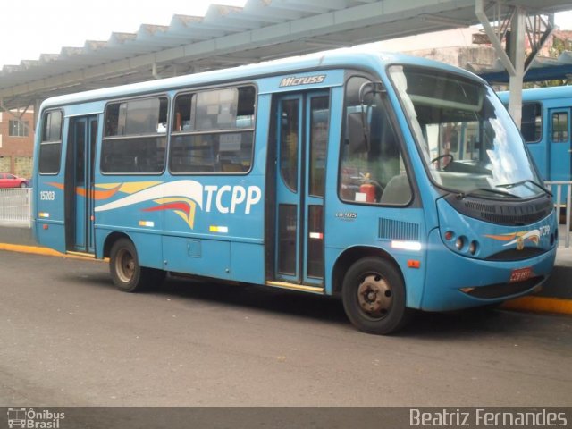 TCPP - Transporte Coletivo Presidente Prudente 15203 na cidade de Presidente Prudente, São Paulo, Brasil, por Beatriz Fernandes. Número da foto: #1793476.
