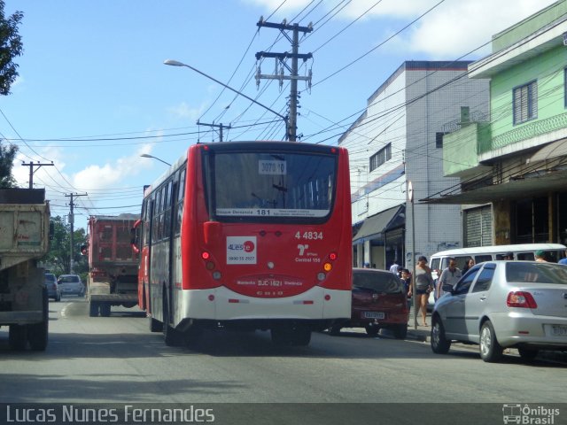 Nova Aliança  4 > Empresa de Transportes Novo Horizonte 4 4834 na cidade de São Paulo, São Paulo, Brasil, por Lucas Nunes Fernandes. Número da foto: #1793445.
