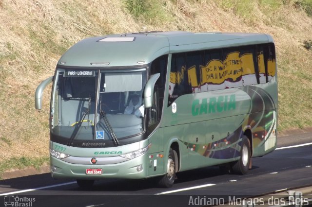 Viação Garcia 7797 na cidade de Bauru, São Paulo, Brasil, por Adriano Moraes dos Reis. Número da foto: #1793047.