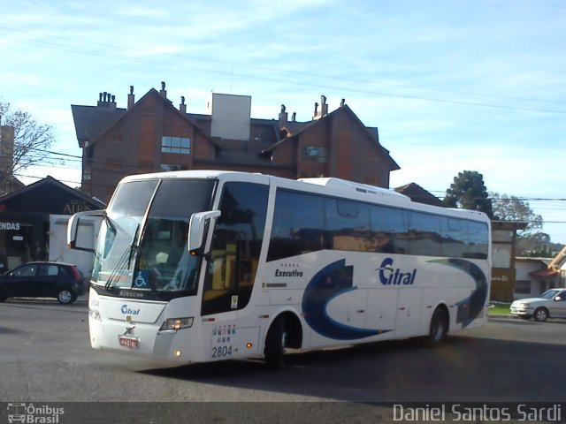 Citral Transporte e Turismo 2804 na cidade de Gramado, Rio Grande do Sul, Brasil, por Daniel Santos Sardi. Número da foto: #1792732.