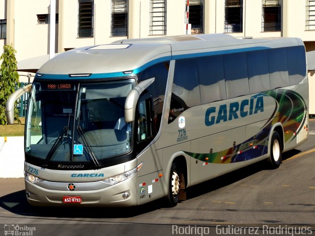 Viação Garcia 7276 na cidade de Londrina, Paraná, Brasil, por Rodrigo  Gutierrez Rodrigues. Número da foto: #1796011.