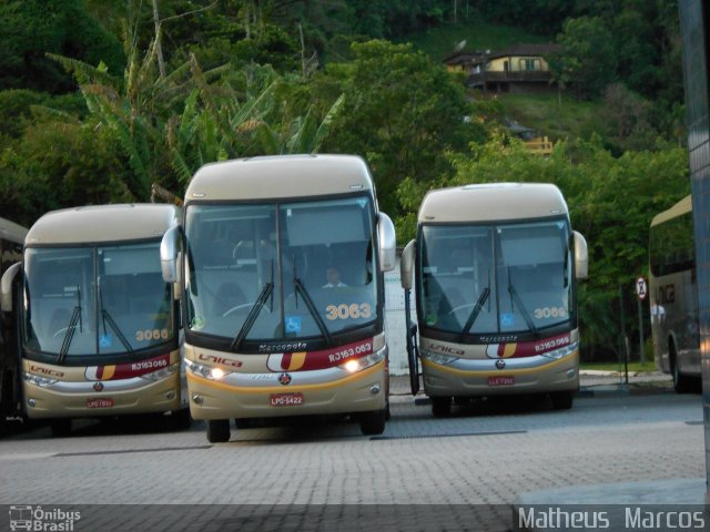 Transportes Única Petrópolis RJ 163.063 na cidade de Petrópolis, Rio de Janeiro, Brasil, por Matheus  Marcos. Número da foto: #1795049.