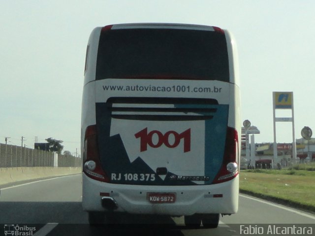 Auto Viação 1001 RJ 108.375 na cidade de Lorena, São Paulo, Brasil, por Fabio Alcantara. Número da foto: #1796053.