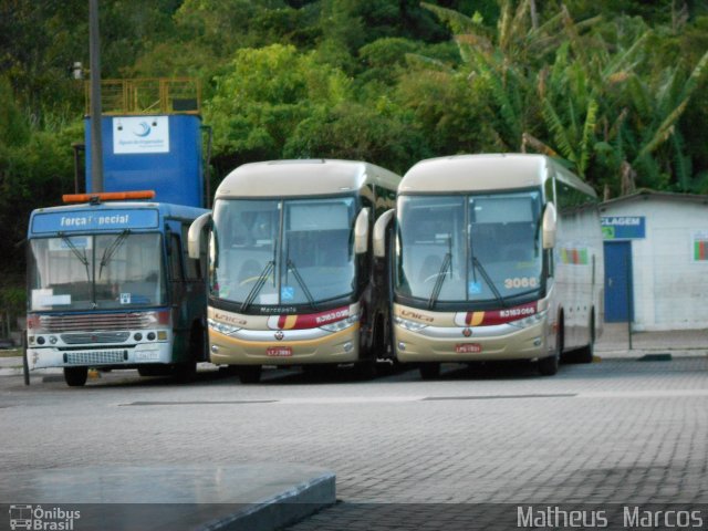 Transportes Única Petrópolis RJ 163.035 na cidade de Petrópolis, Rio de Janeiro, Brasil, por Matheus  Marcos. Número da foto: #1795050.