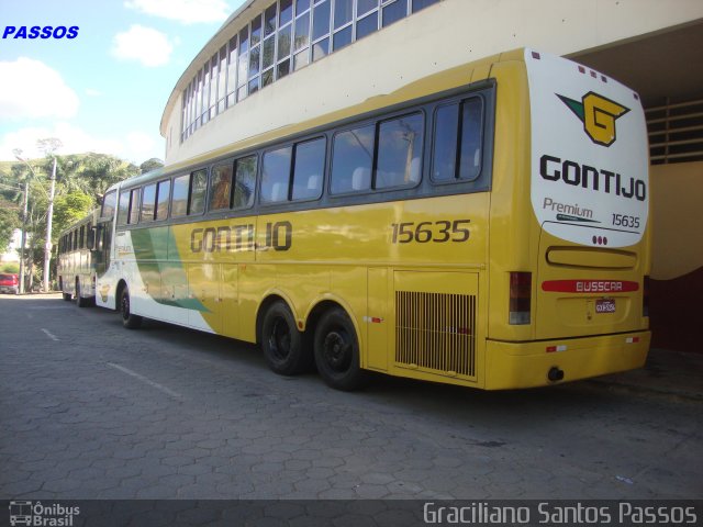 Empresa Gontijo de Transportes 15635 na cidade de Nova Era, Minas Gerais, Brasil, por Graciliano Santos Passos. ID da foto: 1796197.