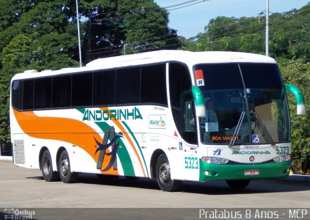 Empresa de Transportes Andorinha 5323 na cidade de Maringá, Paraná, Brasil, por Cristiano Soares da Silva. ID da foto: 1797588.