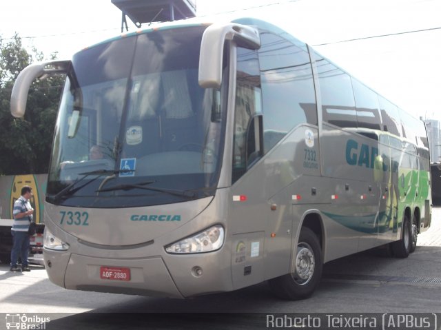 Viação Garcia 7332 na cidade de São Paulo, São Paulo, Brasil, por Roberto Teixeira. Número da foto: #1797317.