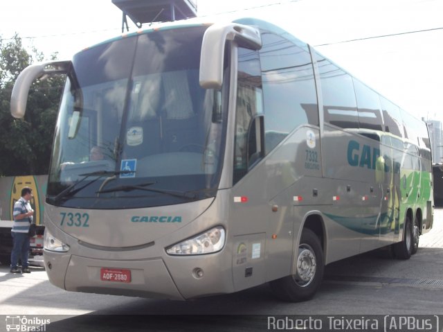 Viação Garcia 7332 na cidade de São Paulo, São Paulo, Brasil, por Roberto Teixeira. ID da foto: 1797317.