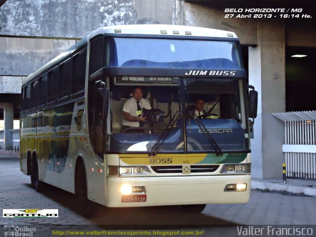 Empresa Gontijo de Transportes 11055 na cidade de Belo Horizonte, Minas Gerais, Brasil, por Valter Francisco. Número da foto: #1796692.
