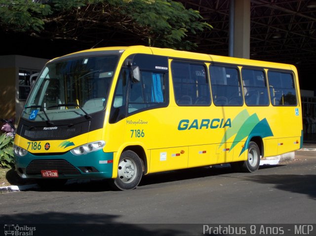 Viação Garcia 7186 na cidade de Arapongas, Paraná, Brasil, por Cristiano Soares da Silva. ID da foto: 1798973.