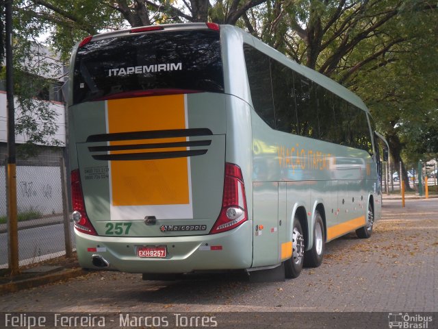 Viação Itapemirim 257 na cidade de São Paulo, São Paulo, Brasil, por Felipe da Silva Ferreira. ID da foto: 1798505.