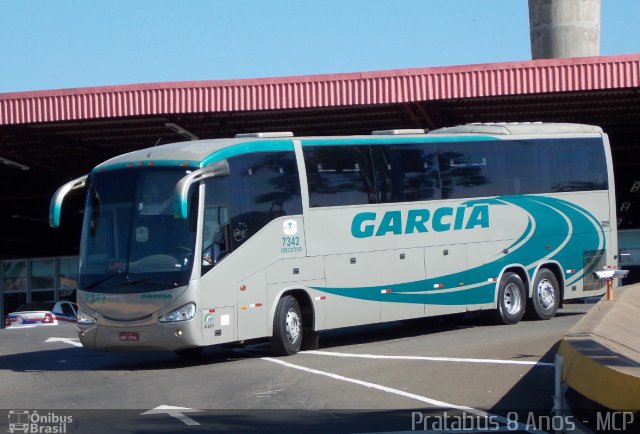 Viação Garcia 7342 na cidade de Londrina, Paraná, Brasil, por Cristiano Soares da Silva. ID da foto: 1798994.