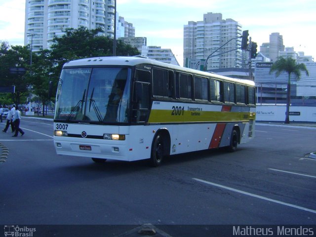 Ônibus Particulares 3007 na cidade de Vitória, Espírito Santo, Brasil, por Matheus Mendes. Número da foto: #1798183.