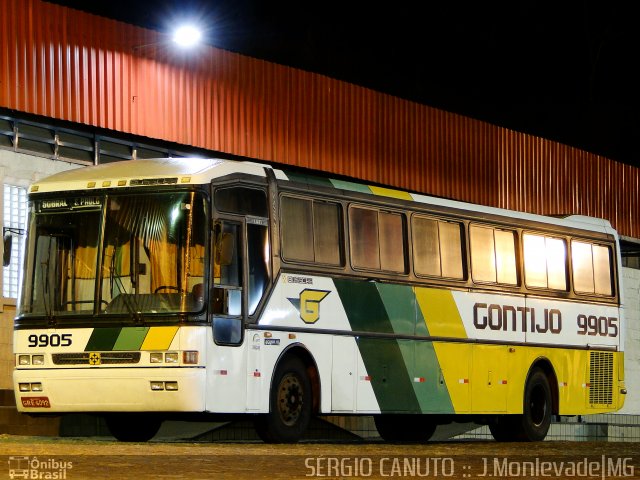 Empresa Gontijo de Transportes 9905 na cidade de João Monlevade, Minas Gerais, Brasil, por Sérgio Augusto Braga Canuto. ID da foto: 1801553.